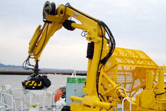 Multi-joint Cranes with Grab Bucket