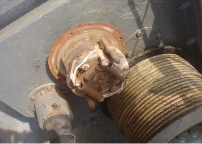 Corrosion of Brake Drum Flange for Boat Winch
