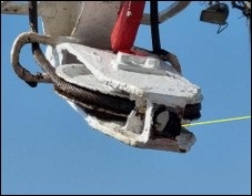 Suspension block eye bolt broken